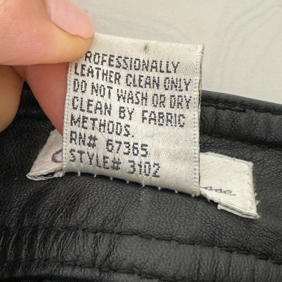 Vintage Charlotte Russe Y2K Bratz Black Leather Flare Pants Low Rise - Picture 6 of 8